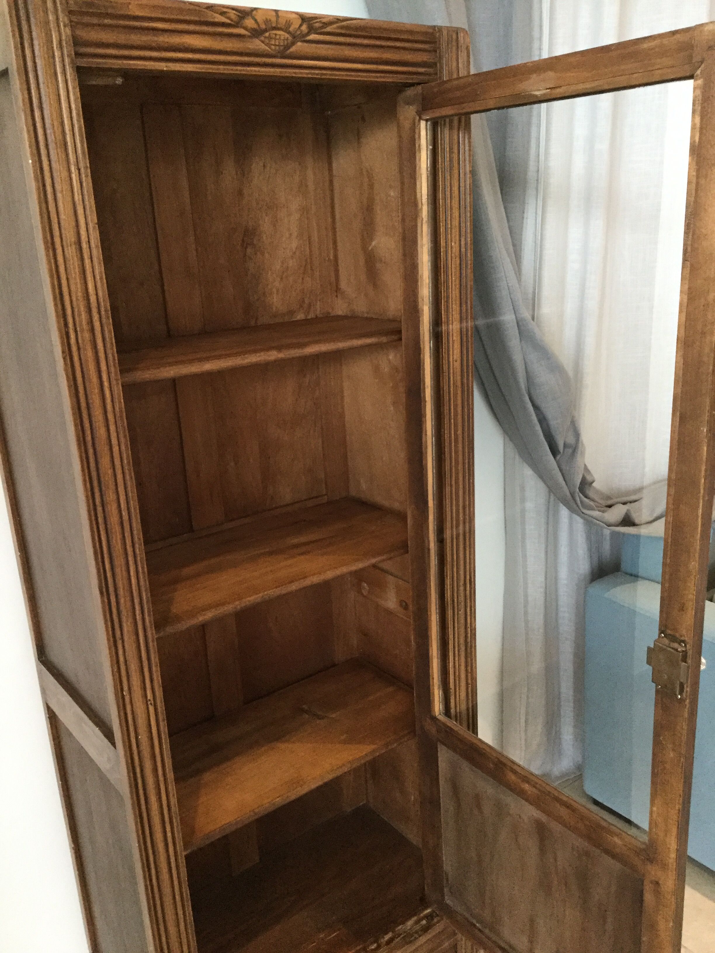 Armoire parisienne vitrée une porte