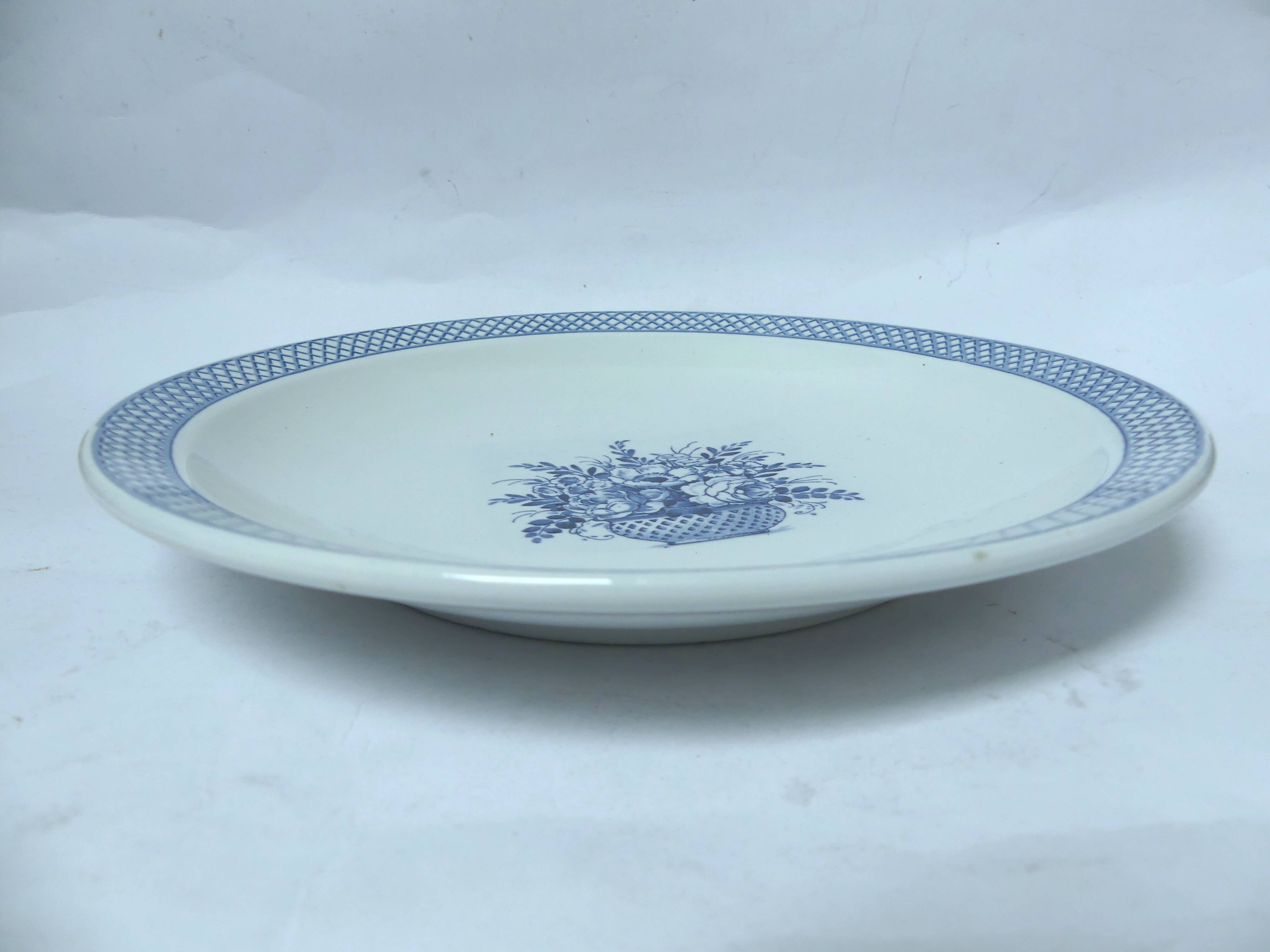 Assiettes creuses Sarreguemines Vieux-Delft