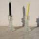Set of 2 Candle holder in Murano Rostrato Glass by Barovier e Toso, 1950