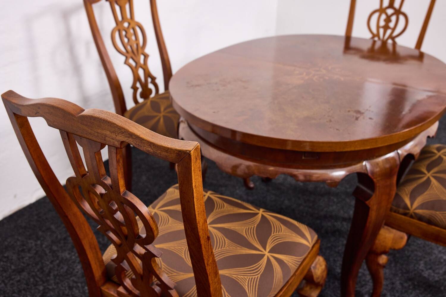 Lajos Kozma, ensemble de 7 pièces baroques Art Déco par Budapest Werkstatten 1920