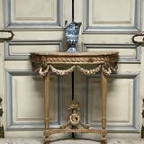 Console in bleached fir