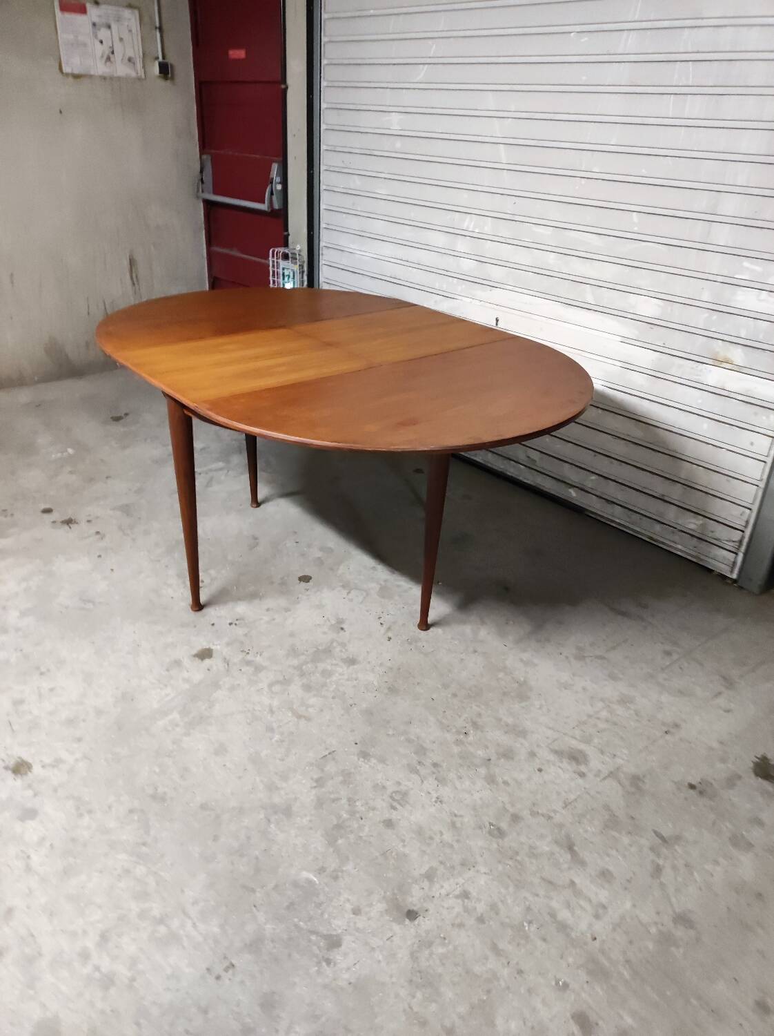 Scandinavian vintage teak round table