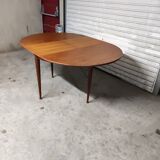 Scandinavian vintage teak round table