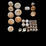 Complete table service in marsh stoneware, 92 pieces