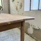 Beech and pine farmhouse table with spindle legs 170 cm