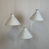 3 Danish pendant lights from the 80s