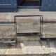 Vintage string wall shelf from the 60s in metal