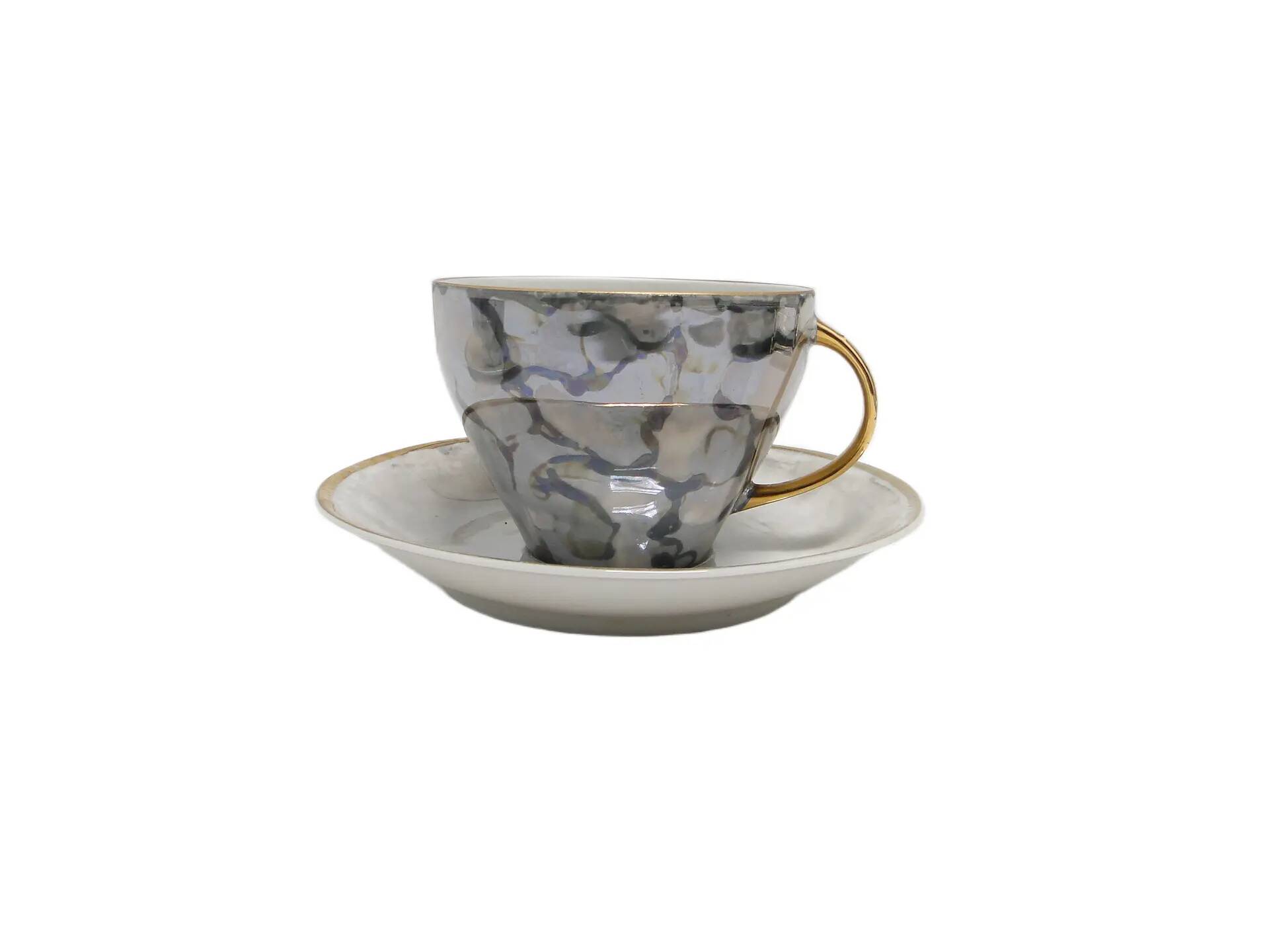 Tasse et soucoupe Joanna, porcelaine, Wawel, Pologne, années 1970