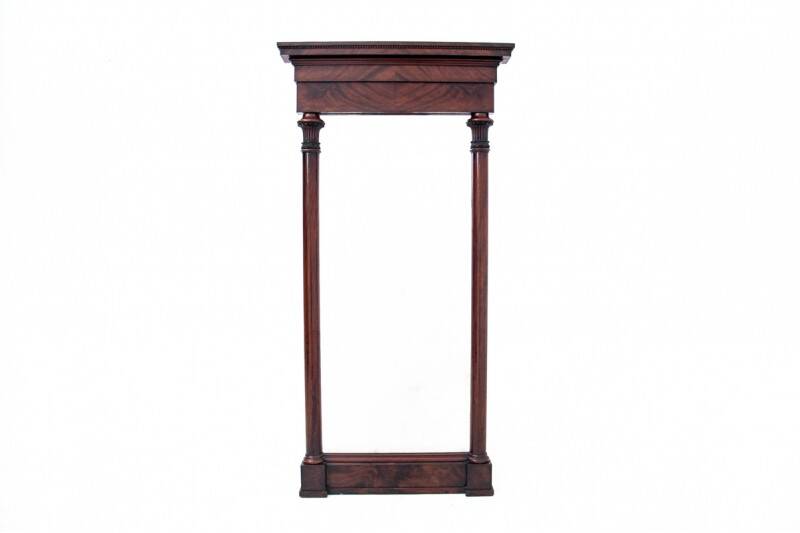 Antique Biedermeier mirror, Northern Europe, circa 1860.