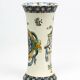 Cornet vase in fine earthenware from Gien, Renaissance decoration — late 19th century
