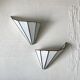 Paire d’appliques vintage nacre