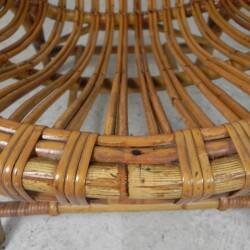 Rohe Noordwolde bamboo and rattan chair, 1950s