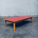 Mid-Century Red Coffee Table, Belgium, 1950s