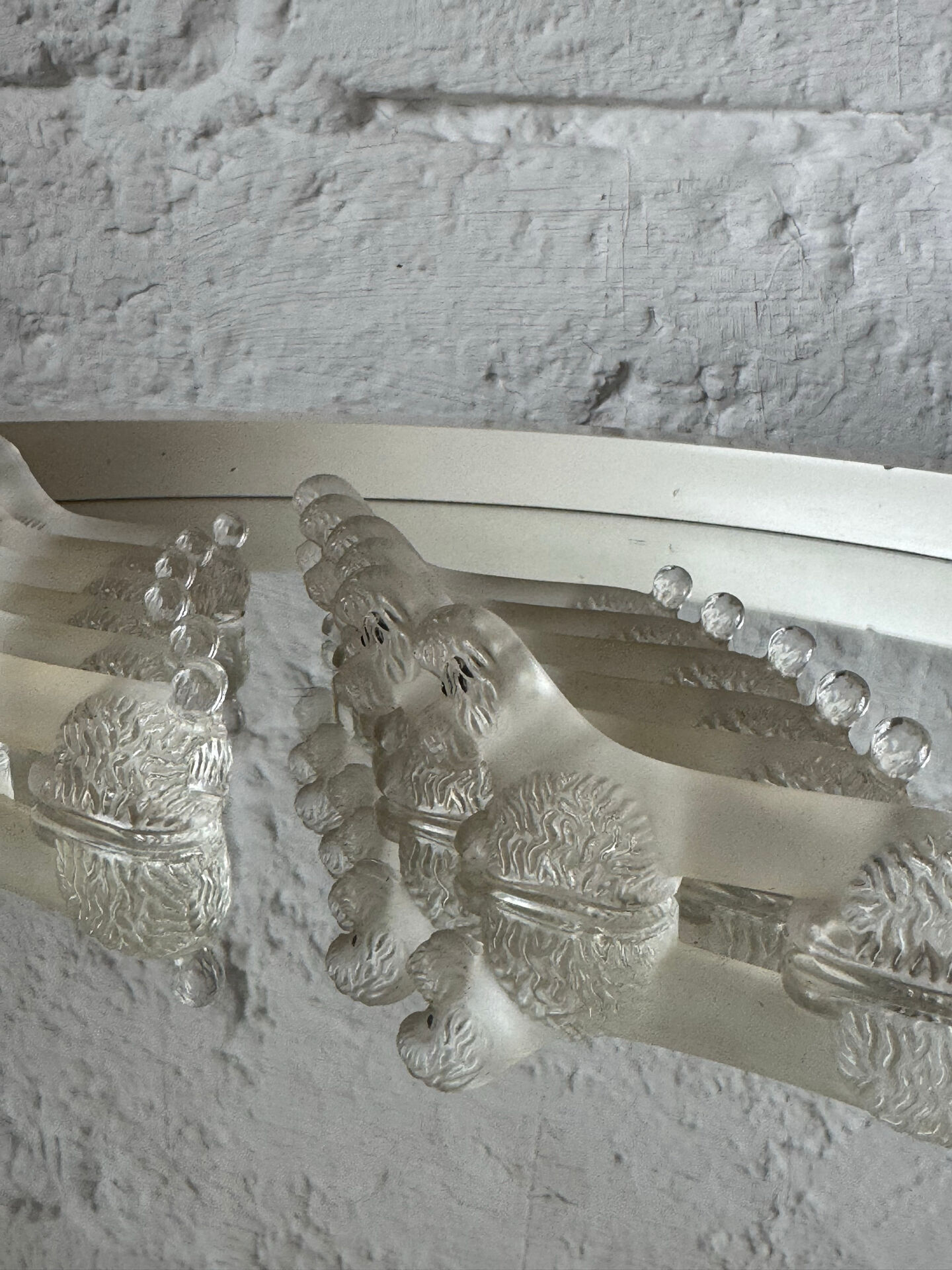 Art Deco glass poodle knife rest