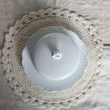 Vintage white porcelain butter bell