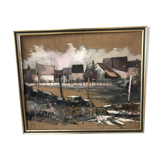 Impressionist painting on canvas, Kerfily