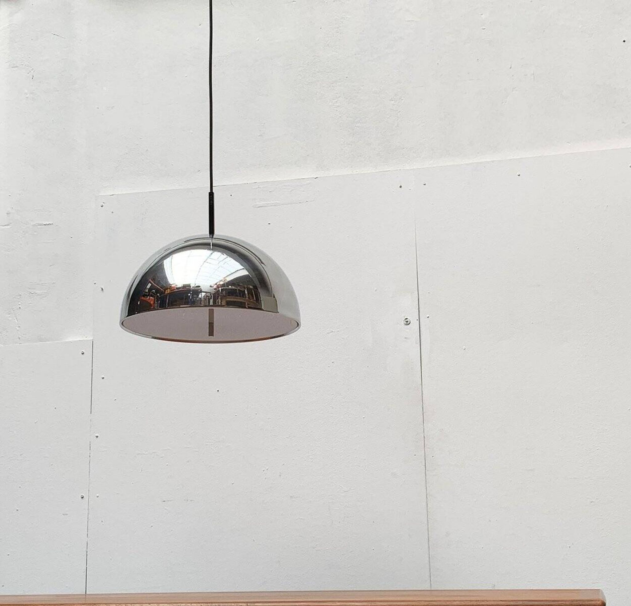 German mid-century dome pendant lamp by Staff Leuchten, 1960s.