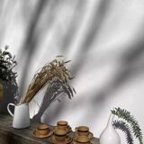 Vintage 1970s stoneware coffee cups and saucers