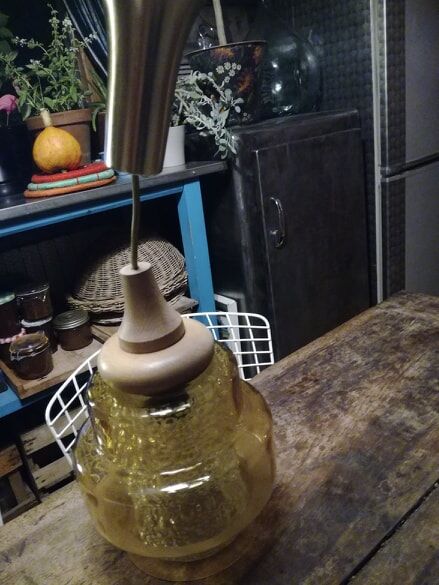 Glass hanging