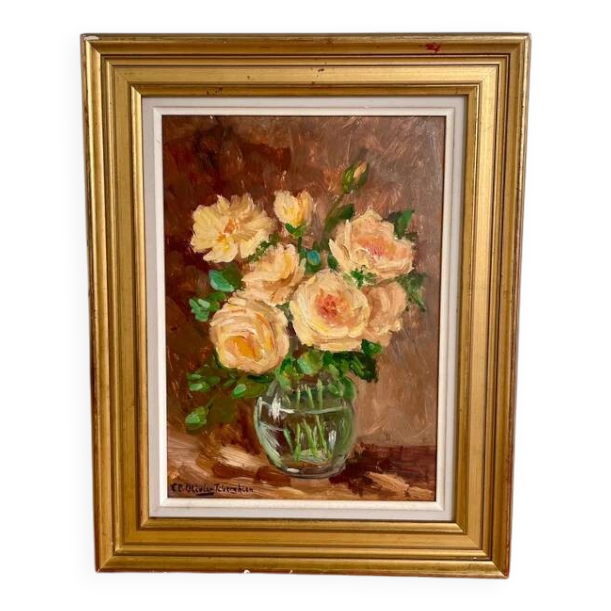 Flower bouquet painting