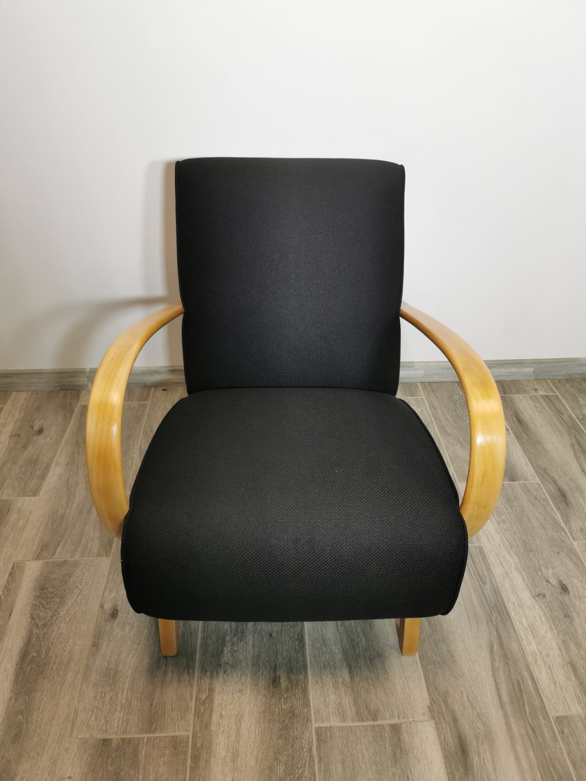 Black Armchair by Jindrich Halabala, 1940s