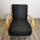 Fauteuil noir par Jindrich Halabala, années 1940