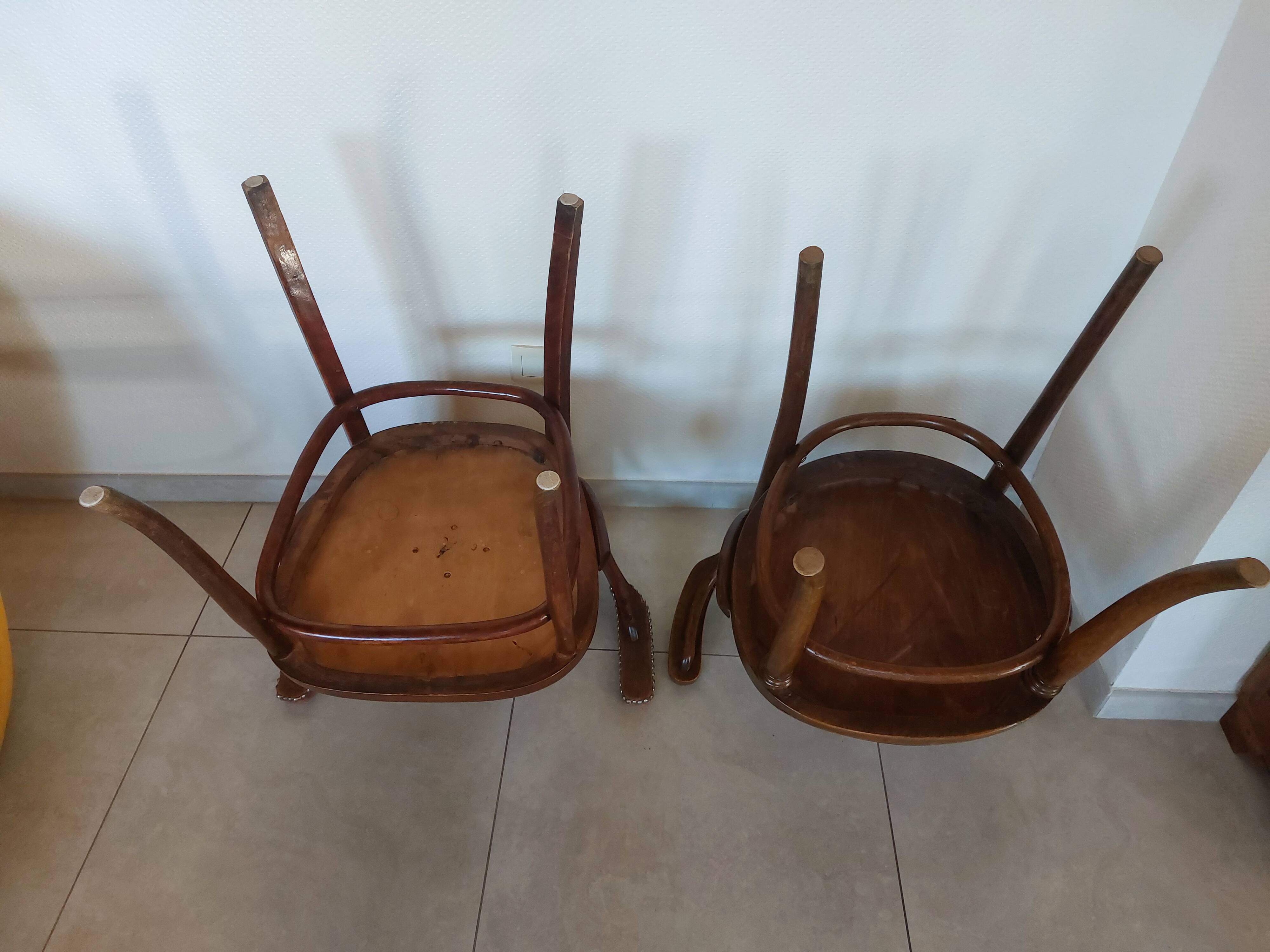 2 vintage Thonet armchairs