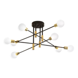 Mixed metal light chandelier, hanging lamp, ceiling light, light
