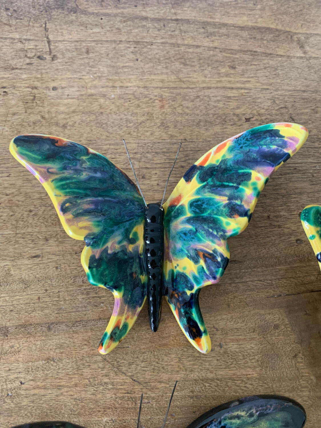 Ceramic butterflies - wall decoration