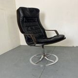 Chaise pivotante suédoise du milieu du siècle de Göte Möbler, années 1970