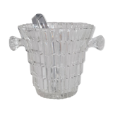 Seau à glace en cristal et sa pince en inox