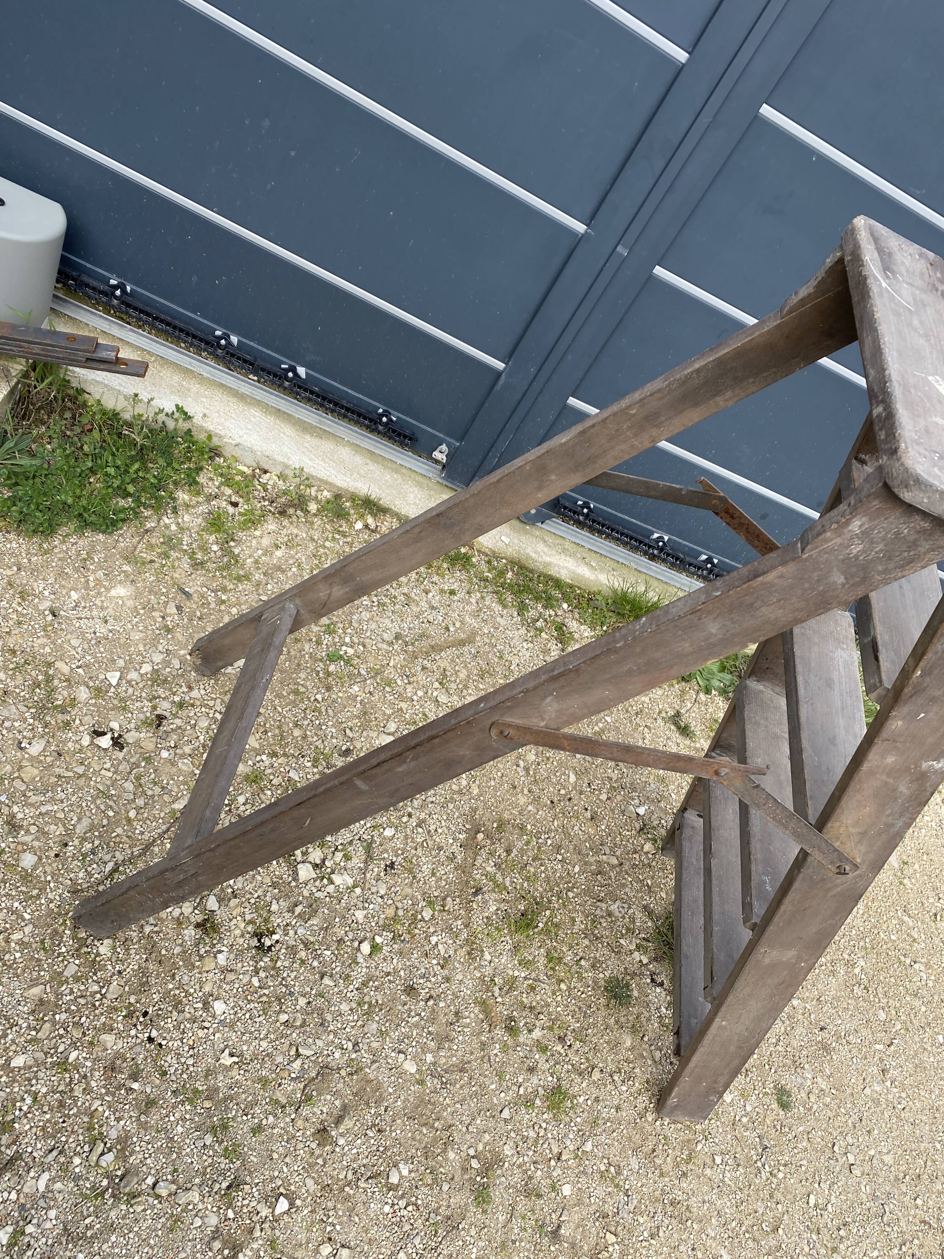 wooden stepladder