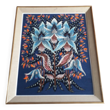 Vintage Framed Wall Tapestry