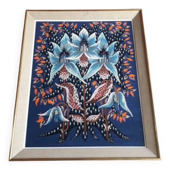 Vintage Framed Wall Tapestry