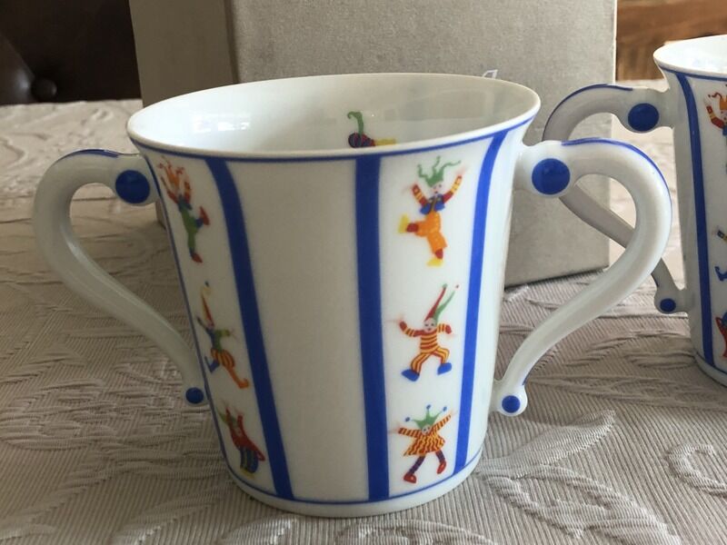 2 Christofle's Folletto porcelain bowls collection
