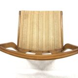 Set of 4 Scandinavian beech chairs, Sweden, 1960