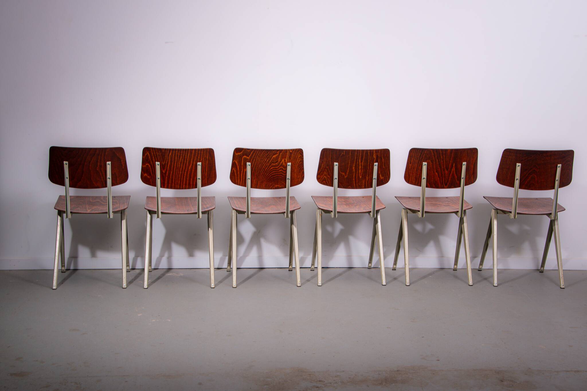 6x S16 chair by Galvanitas. Circa 1970