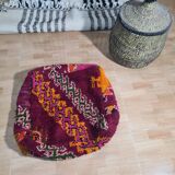 Pouf berbère bohemian fait main 60 X 60 X 25 CM