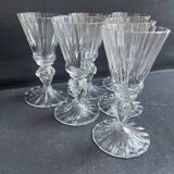 6 verres Daum service Florentin, fin XIXème