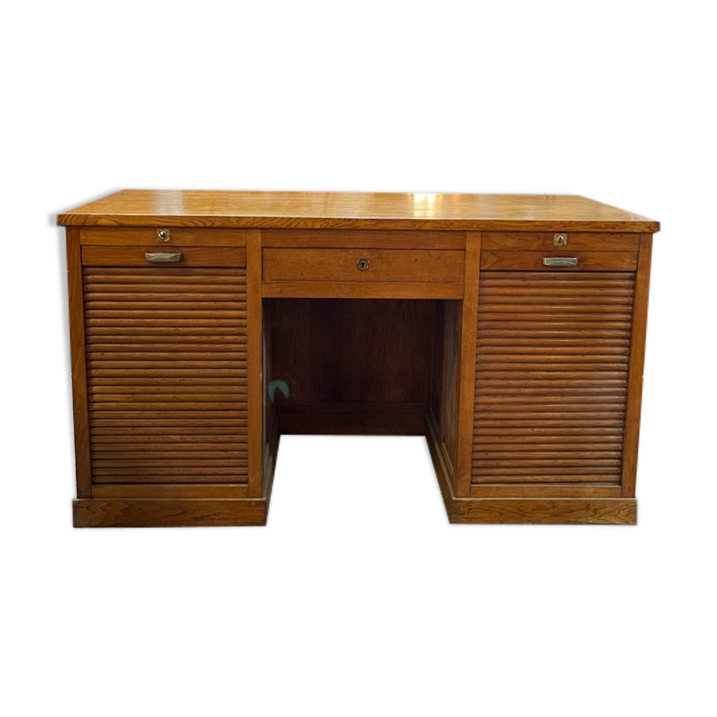 Desk filing cabinet curtain