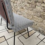 Banc vintage style knoll pied métal