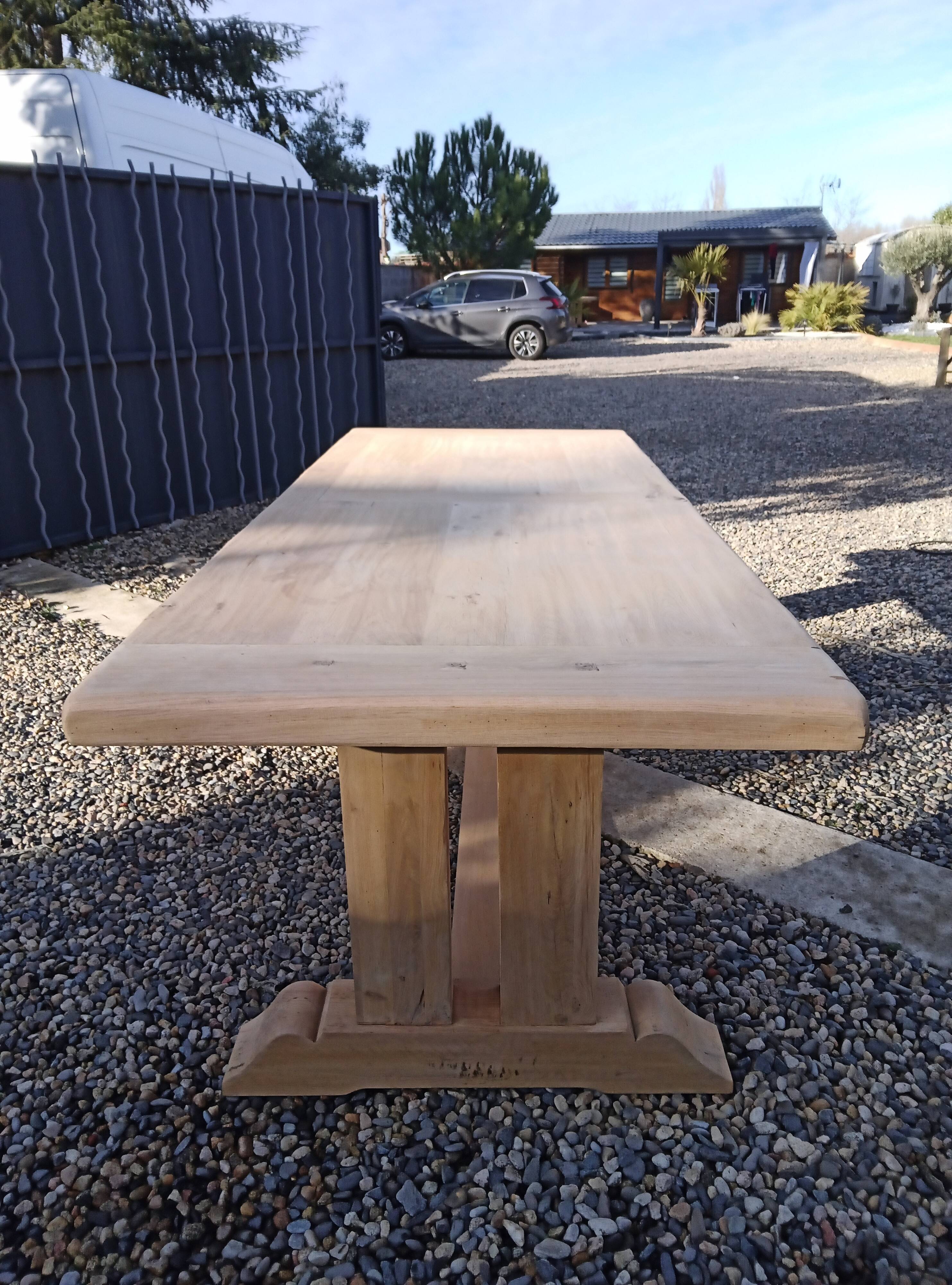 Monastery table made of solid oak.