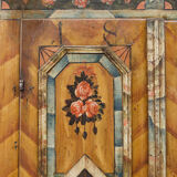 Cabinet de mariage en art populaire peint 1817