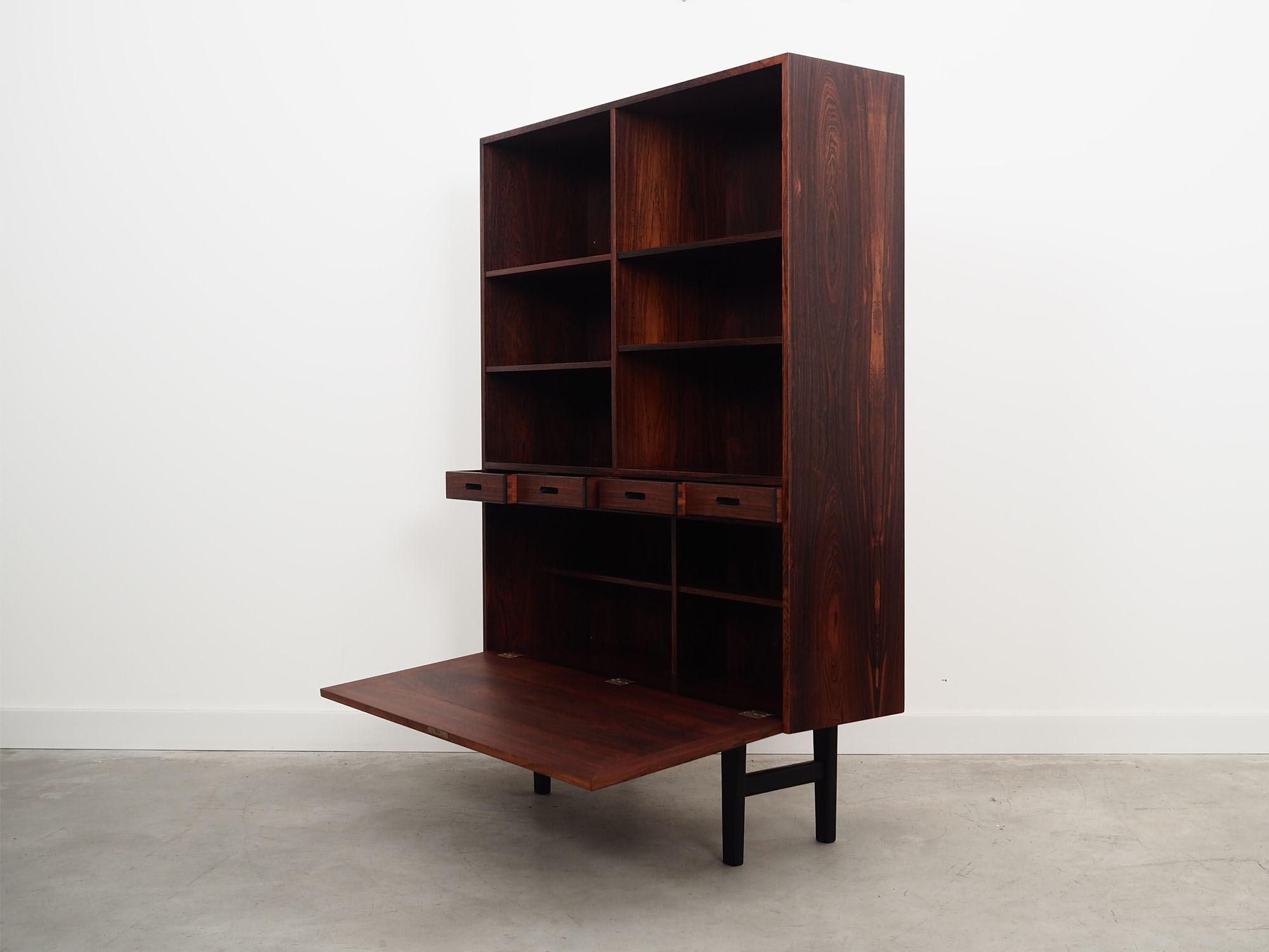 Rosewood bookcase, Danish design, 1960s, designer Carlo Jensen, manufacturer Hundevad