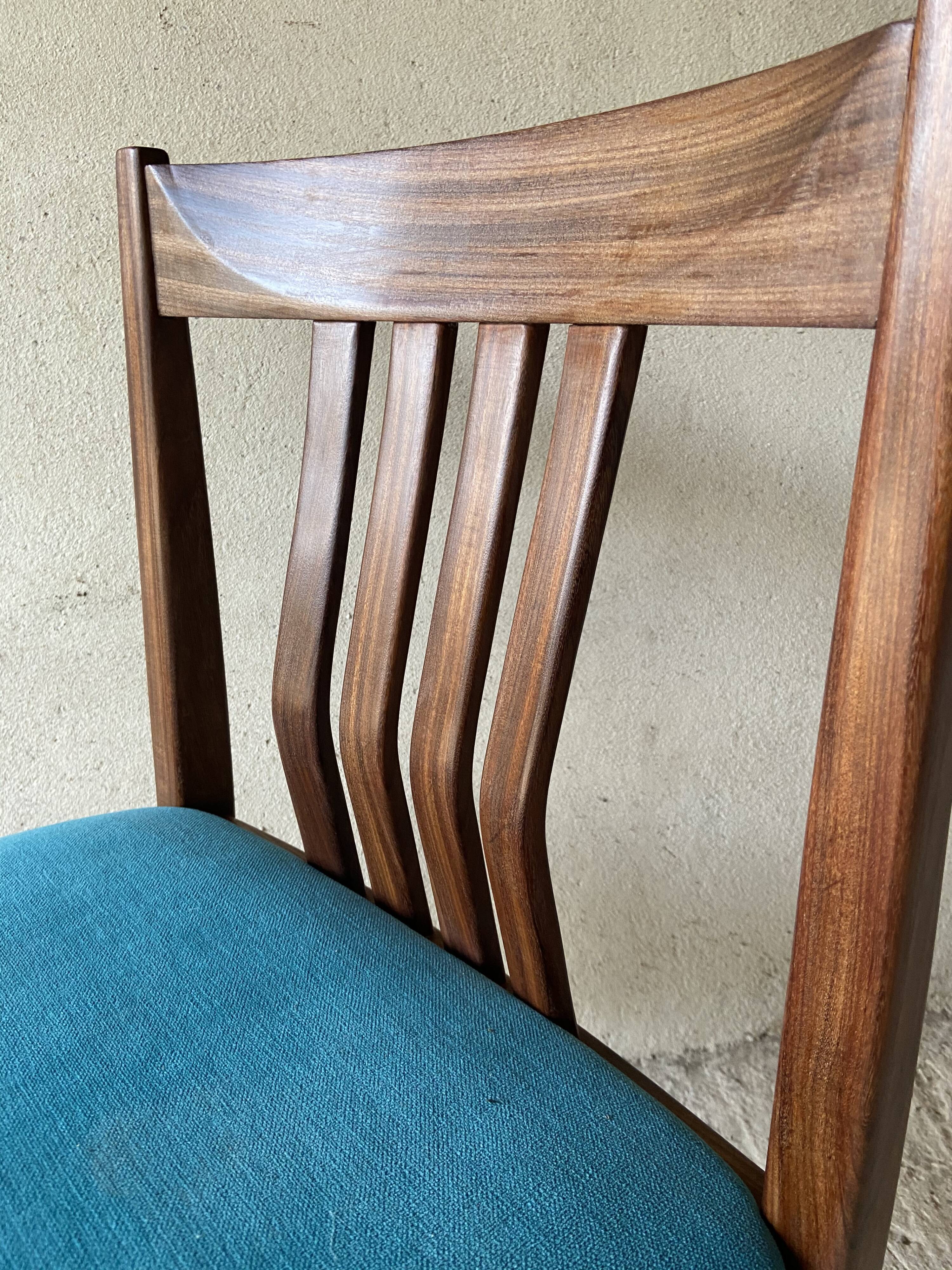 6 Scandinavian teak chairs 1960