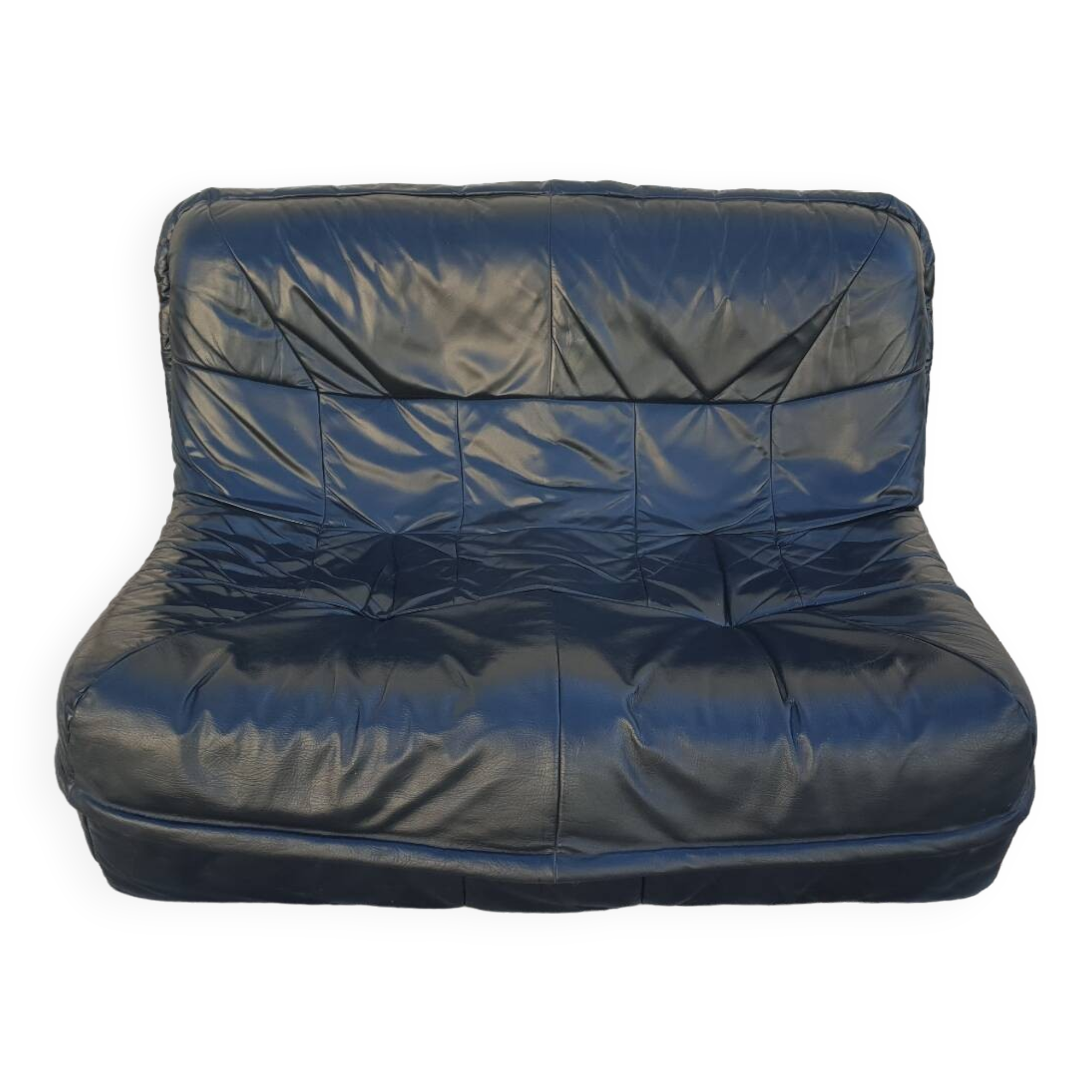 2 seater leather sofa 1970