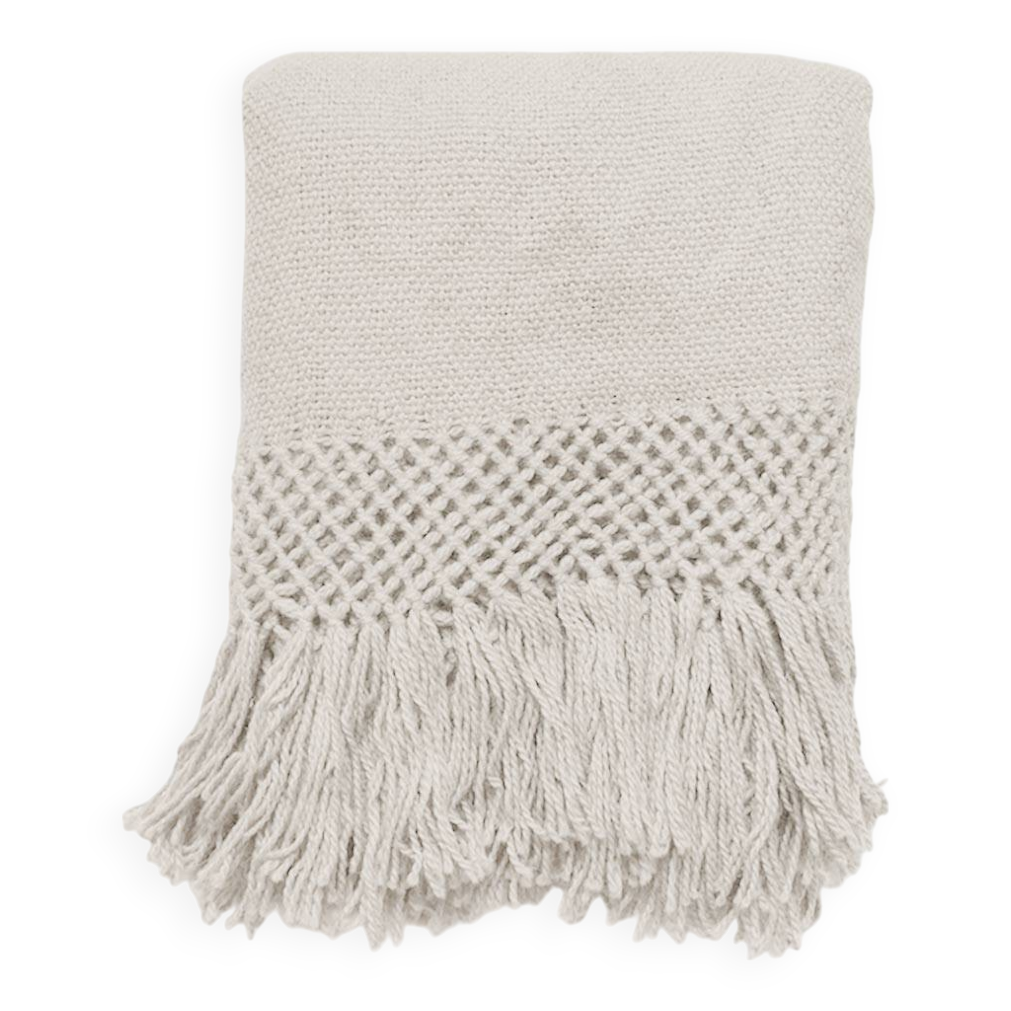Hand-woven blanket 100% pure white llama wool