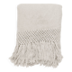 Hand-woven blanket 100% pure white llama wool