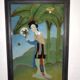 Beautiful fixed under Chinese glass from the 1950s, 60 dimensions 50 cm/35 cm