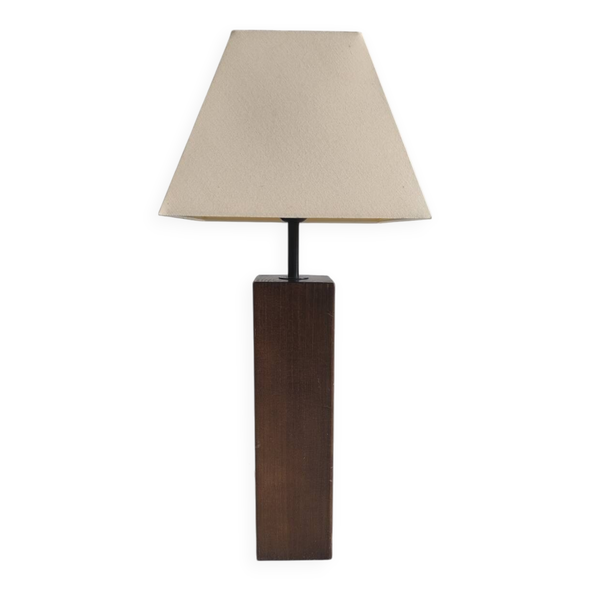 Oak table lamp 1970